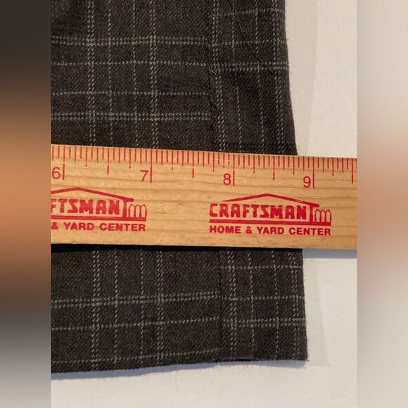 Nine West Mid Rise Barely Bootcut Pants Women’s 16 Gray Plaid Sculpting NEW - Picture 7 of 13